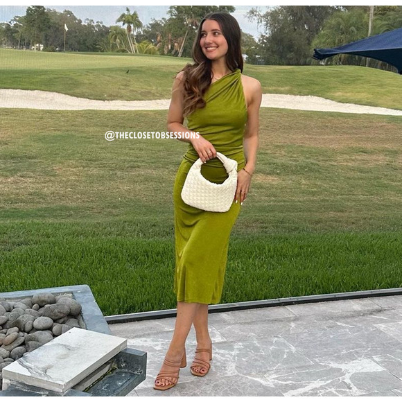 MANGO Twisted Strap Midi Dress NWT - Picture 12 of 16